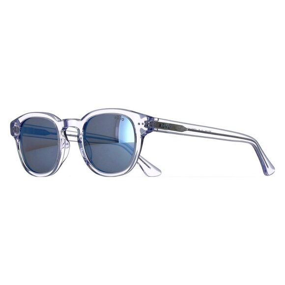 New REVO Sterling Transparent Polarised Square RE 1255 09 BL Sunglasses Women - Picture 1 of 4